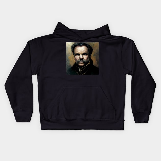 Friedrich Nietzsche alternative painting Kids Hoodie by Classical